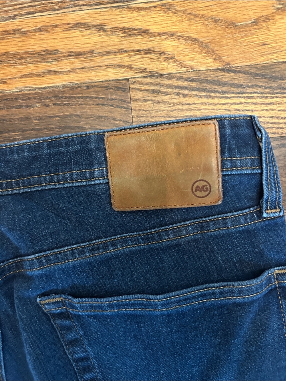 Ag Adriano Goldschmied Men’s Slim Dark Blue Jeans - Picture 7 of 12